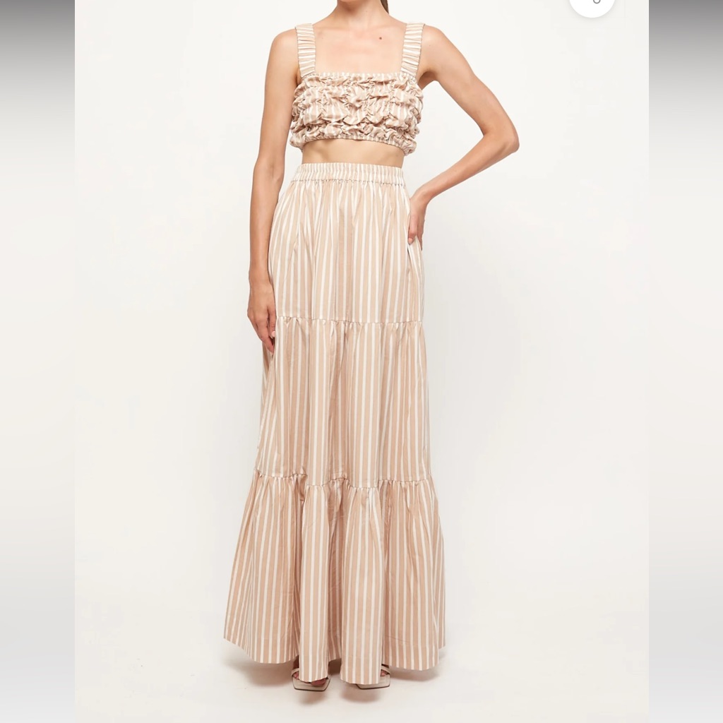 Swf Maxi Skirt And Crop Top Set. Size Small